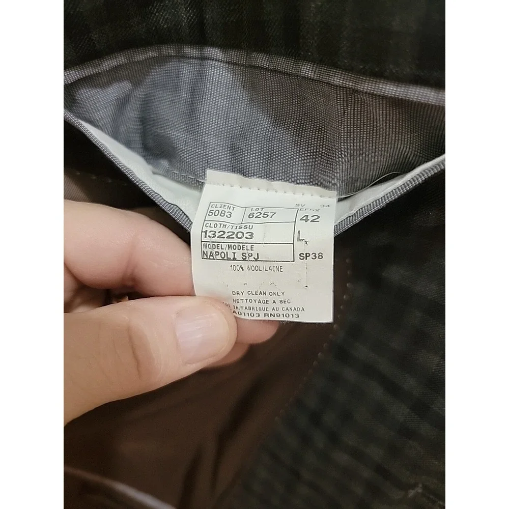 Jack Victor Exclusive Collection Plaid Napoli Sport Coat Blazer Made Canada 42L
